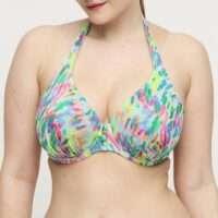 DOUALA Impressionist Summer plunge bikini halve mousse cup DOUALA Impressionist Summer plunge bikini halve mousse cup