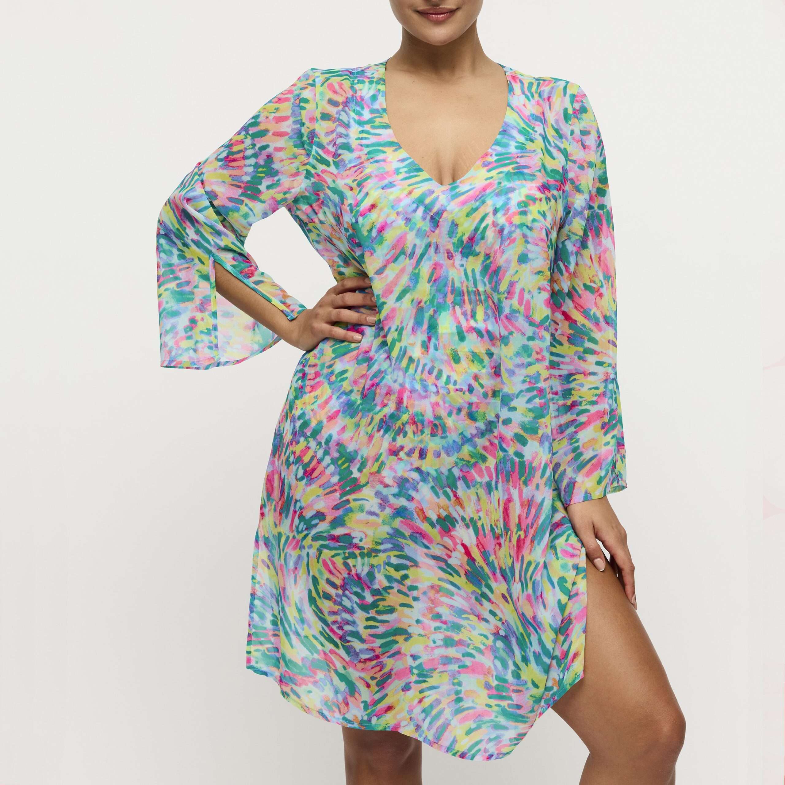 DOUALA Impressionist Summer badmode caftan DOUALA Impressionist Summer badmode caftan