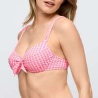 MARY LYNN Rose Gingham volle cup bikinitop