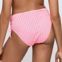 MARY LYNN Rose Gingham bikini tailleslip met koordjes