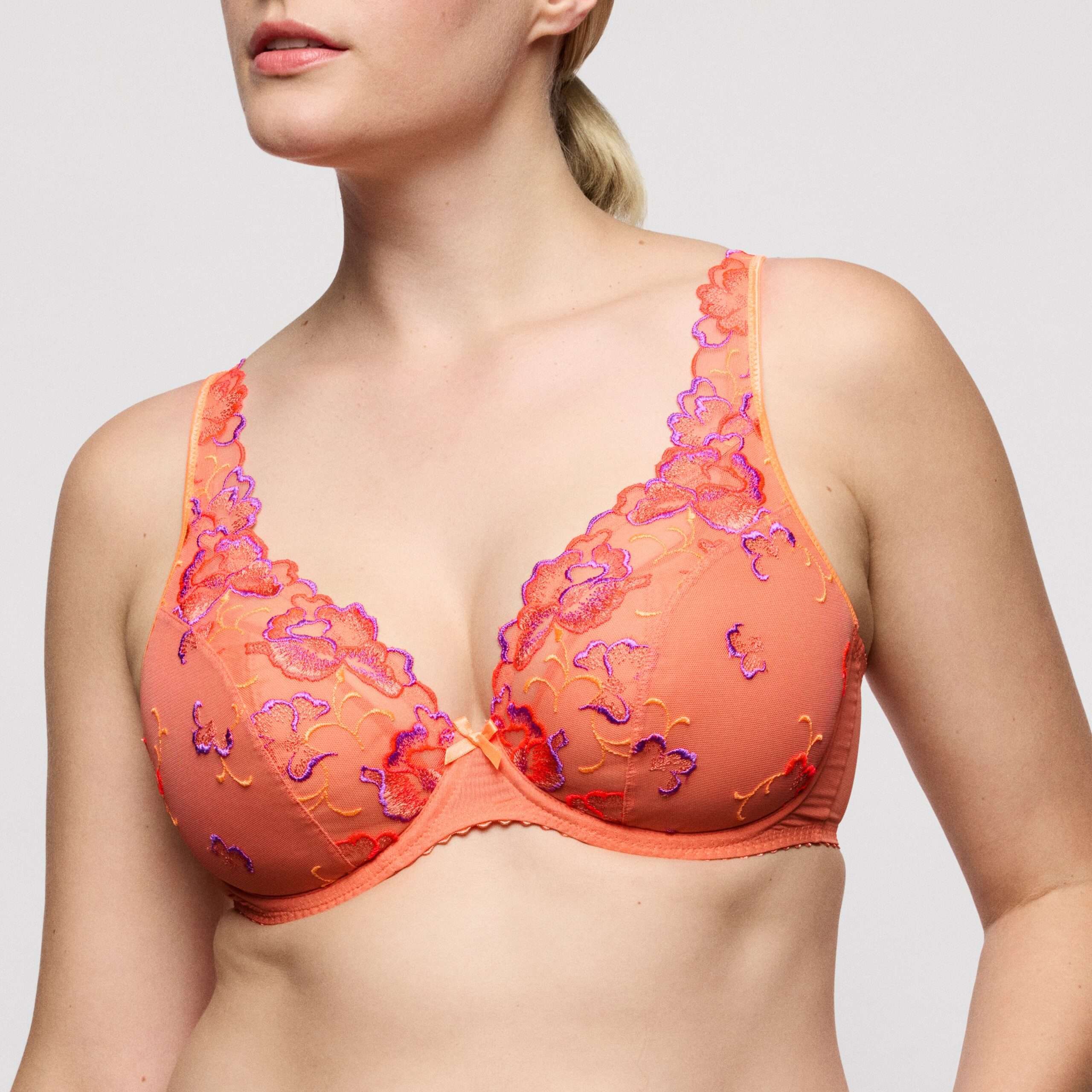 DEVDAHA Sunset Blush plunge bh halve mousse cups DEVDAHA Sunset Blush plunge bh halve mousse cups