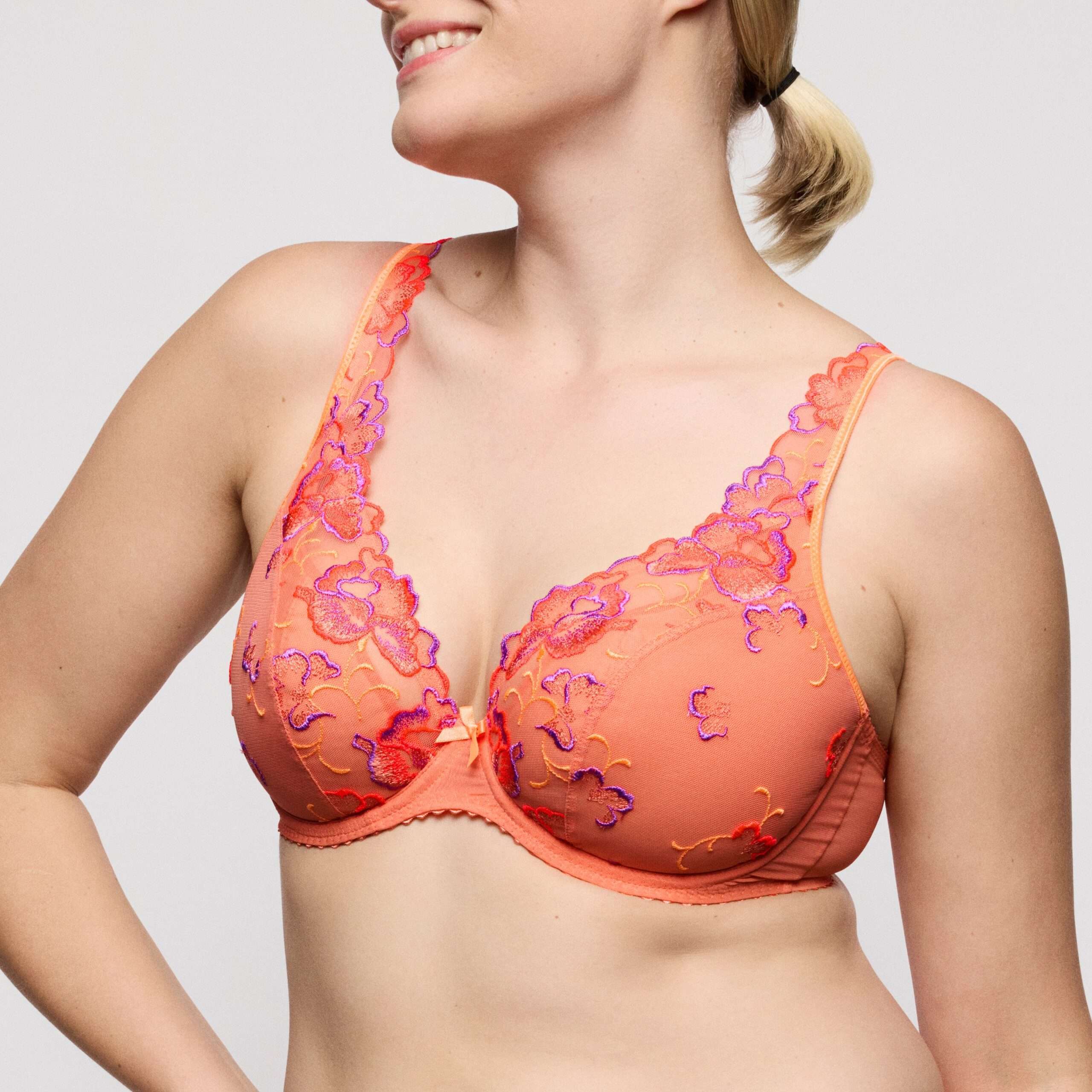 DEVDAHA Sunset Blush plunge bh halve mousse cups DEVDAHA Sunset Blush plunge bh halve mousse cups