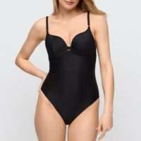 CASSIE zwart voorgevormd badpak hartvorm