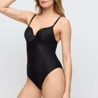 CASSIE zwart voorgevormd badpak hartvorm