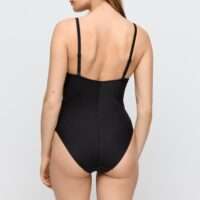 CASSIE zwart voorgevormd badpak hartvorm