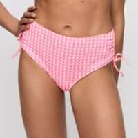 MARY LYNN Rose Gingham bikini tailleslip met koordjes