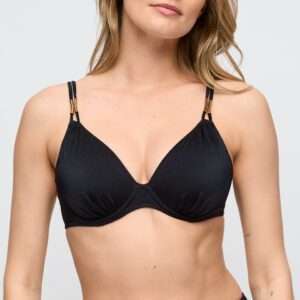 HELLO SUNSET zwart voorgevormde bikini hartvorm