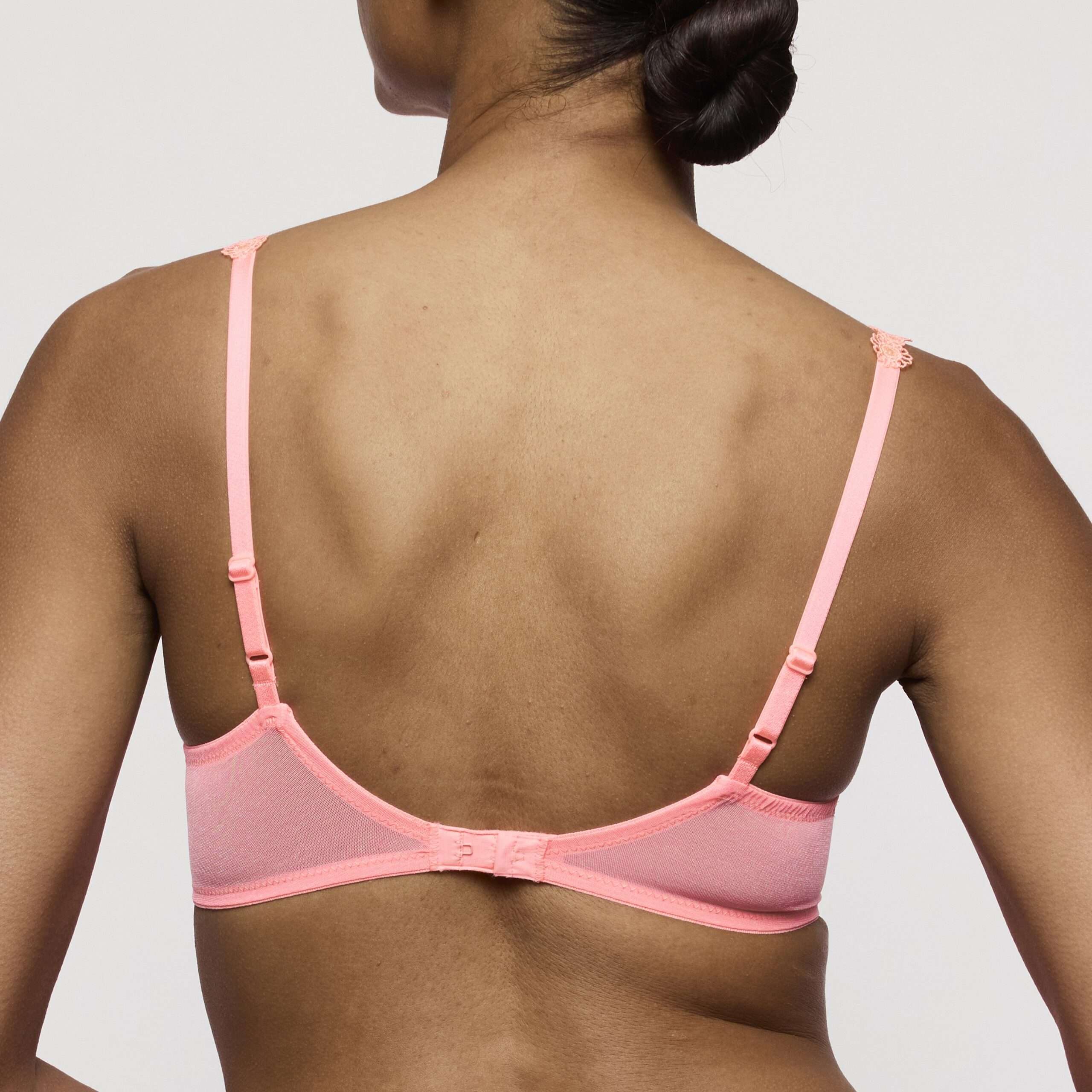 ANNAELLE Neon Peach balconette bh verticale naad