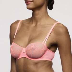 ANNAELLE Neon Peach balconette bh verticale naad