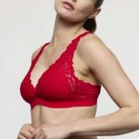 SOFT STUDIO true red voorgevormde bralette