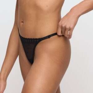 ANNAELLE zwart mini string